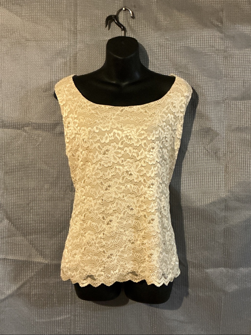 Coldwater Creek Cream Lace Camisole Shell Top